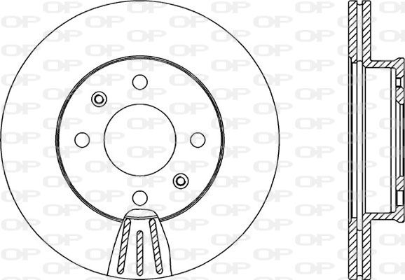 OPEN PARTS Тормозной диск BDR2140.20